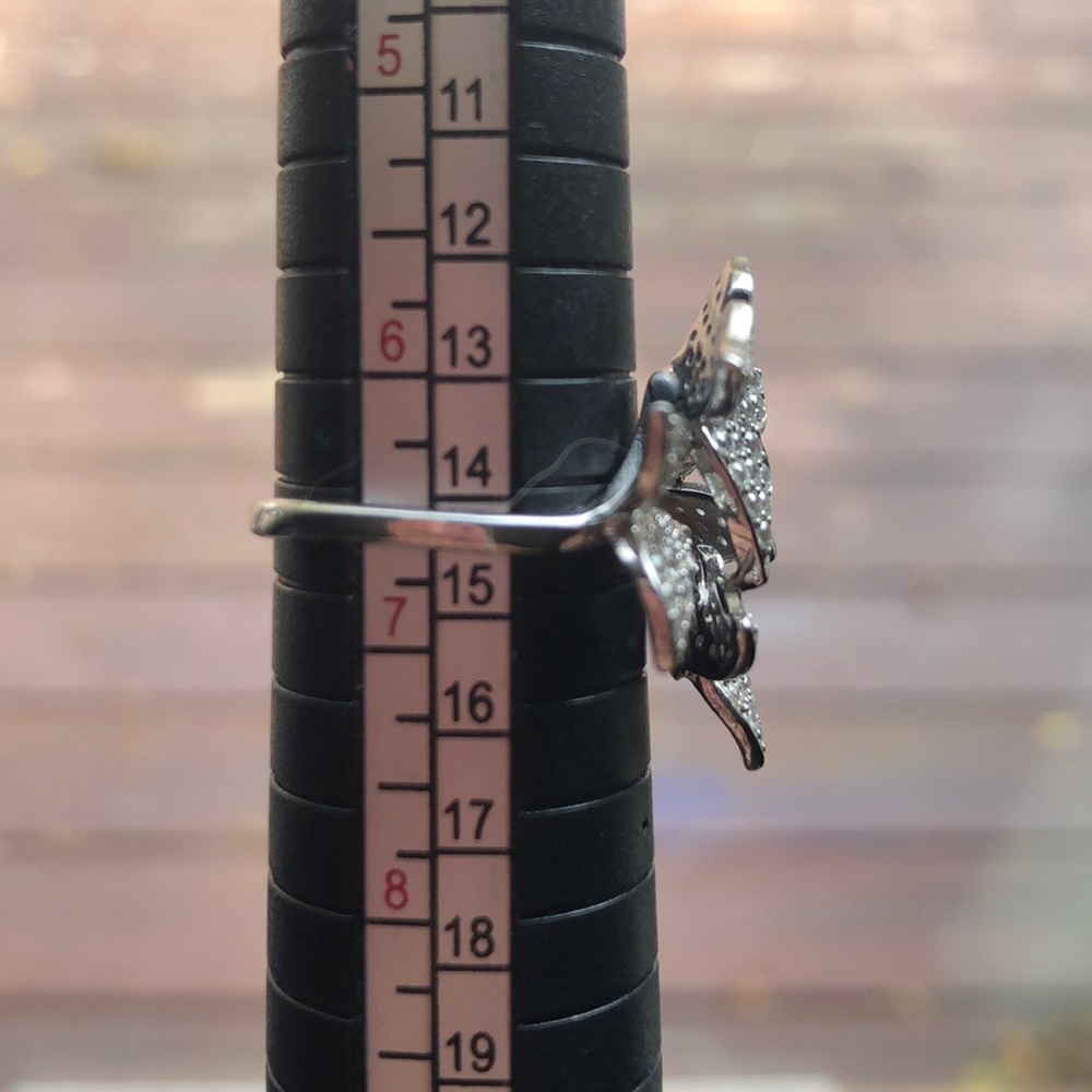 NWOT SS BUTTERFLY RING, 6-1/2 - Picture 4 of 4